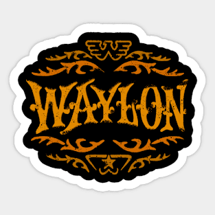 waylon outlaw Sticker